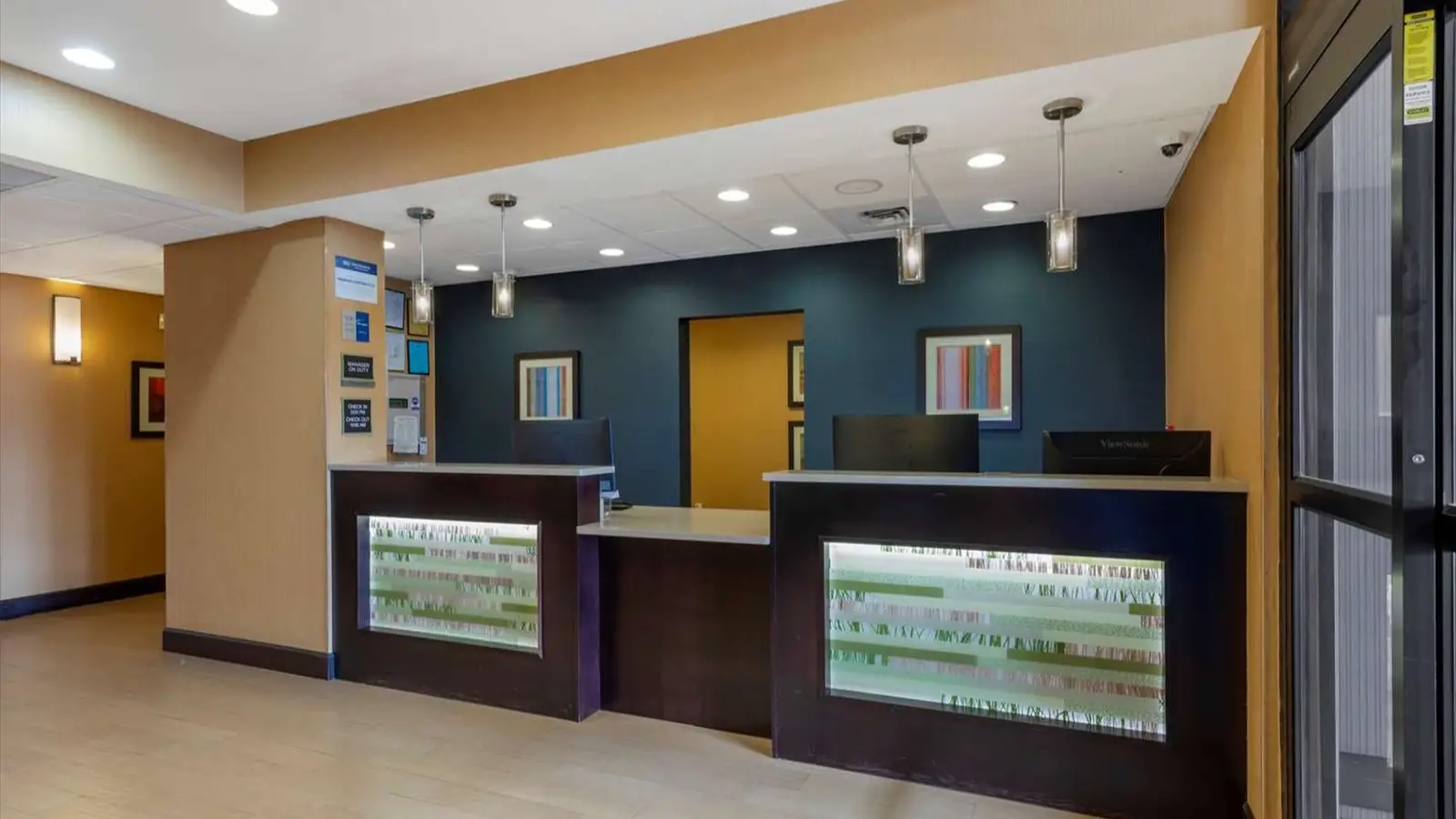 Well-Designed Check-In Area